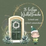 Grafik mit Fenster, Türkranz und dem Schriftzug Wichtelstreiche