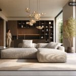 Sofa-mit-abnehmbaren Bezug-Familiensofa