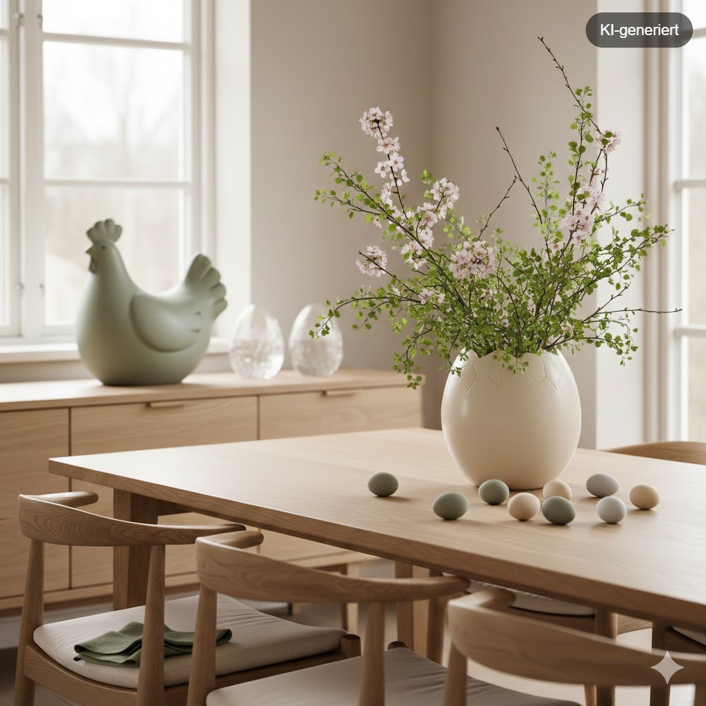 Skandinavische Osterdeko für dein Zuhause, zeitlos schlicht und elegant