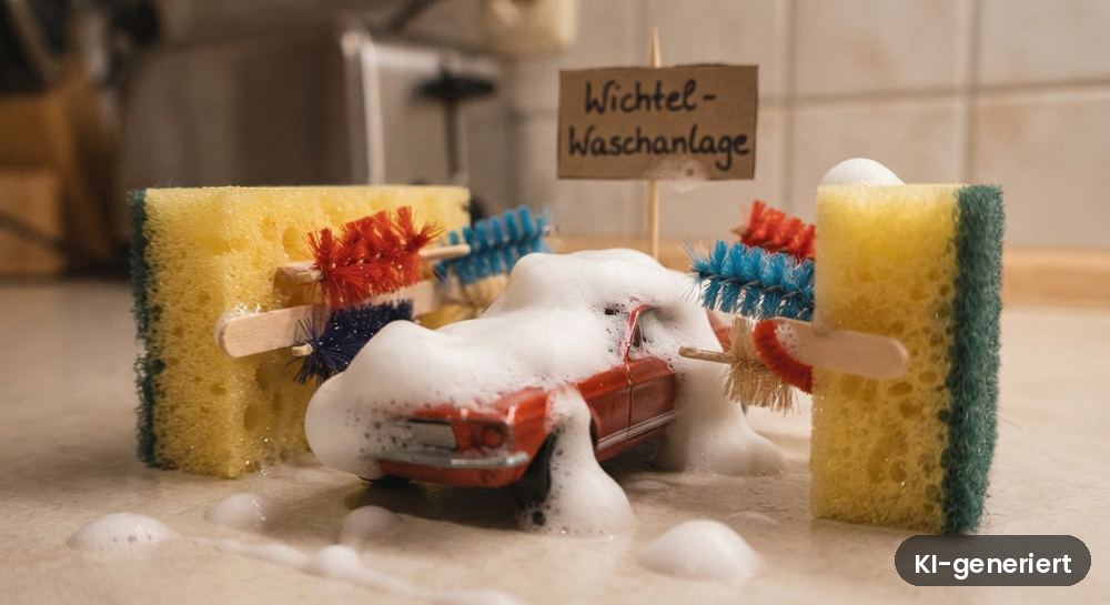 Wichtel Waschanlage. Für kleine Autofans